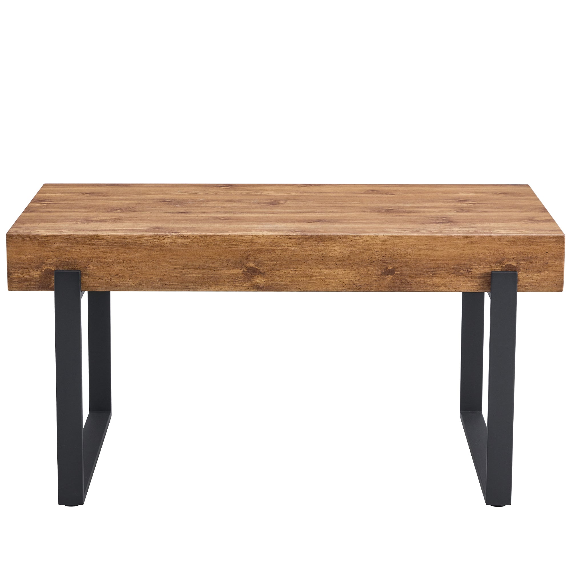 3-Piece Dining Table Set for 4 People, 59" Kitchen Table Set with 2 Bench, Dining Room Table with Heavy-Duty Frame, Easy Assembly - Natural Wood Wash