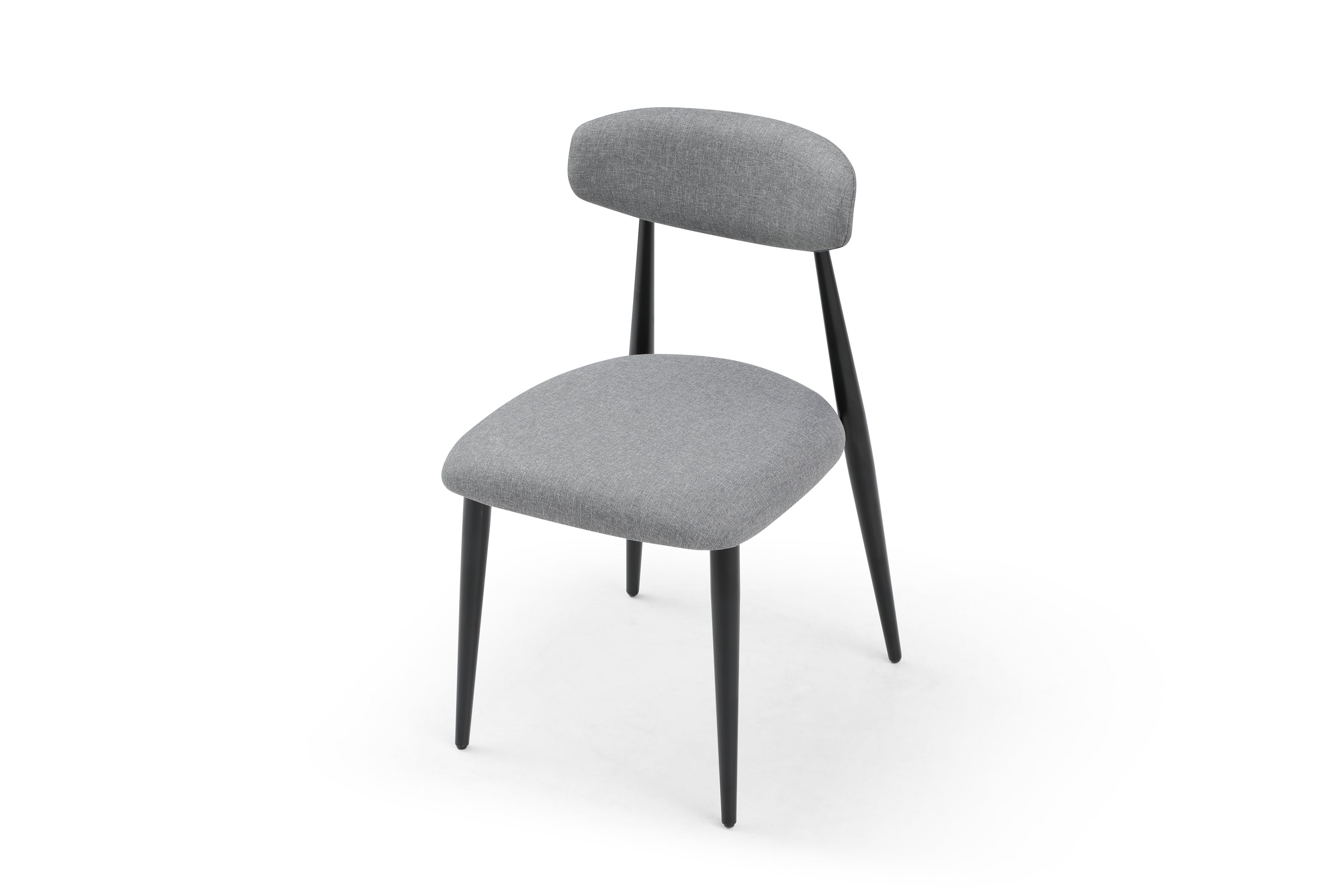 Dining Chairs Upholstered Chairs with Metal Legs (Set of 6) - Grey