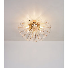 Crystal Blossom Chandelier Light Fixture Ceiling Lamp