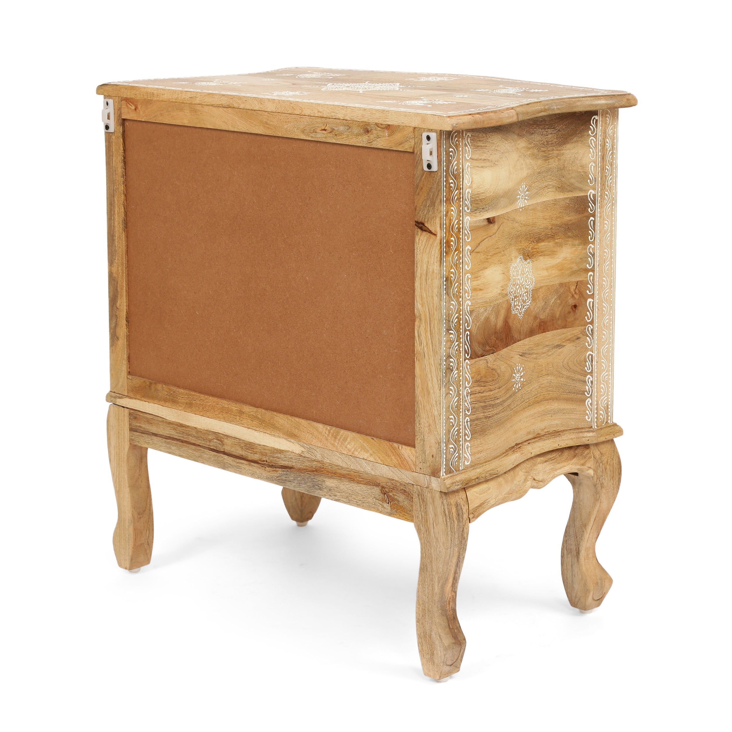 Rustic Wooden Cabinet 1 Drawer 2 Door Cabinet - Natural Wood