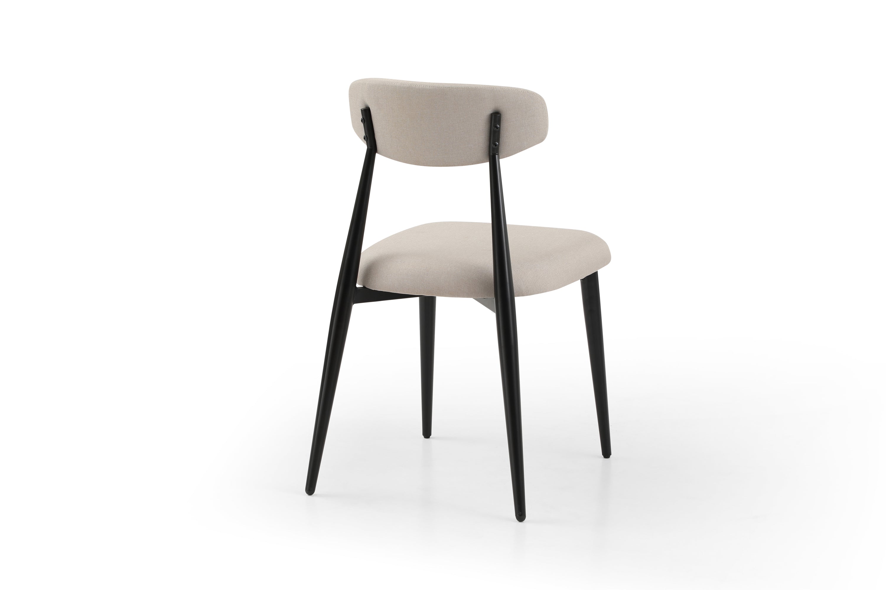 Dining Chairs  Upholstered Chairs with Metal Legs (Set of 6) - Light Grey