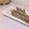 Paulownia Wood Boho Tray 20" long - Ivory Sand Whitewashed