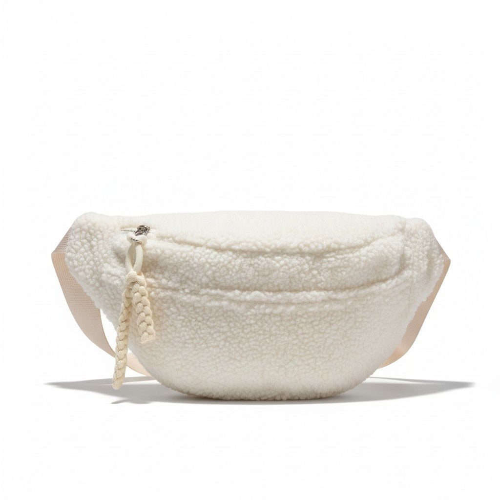 Cozy Sherpa Plush Crossbody Bag Large Capacity