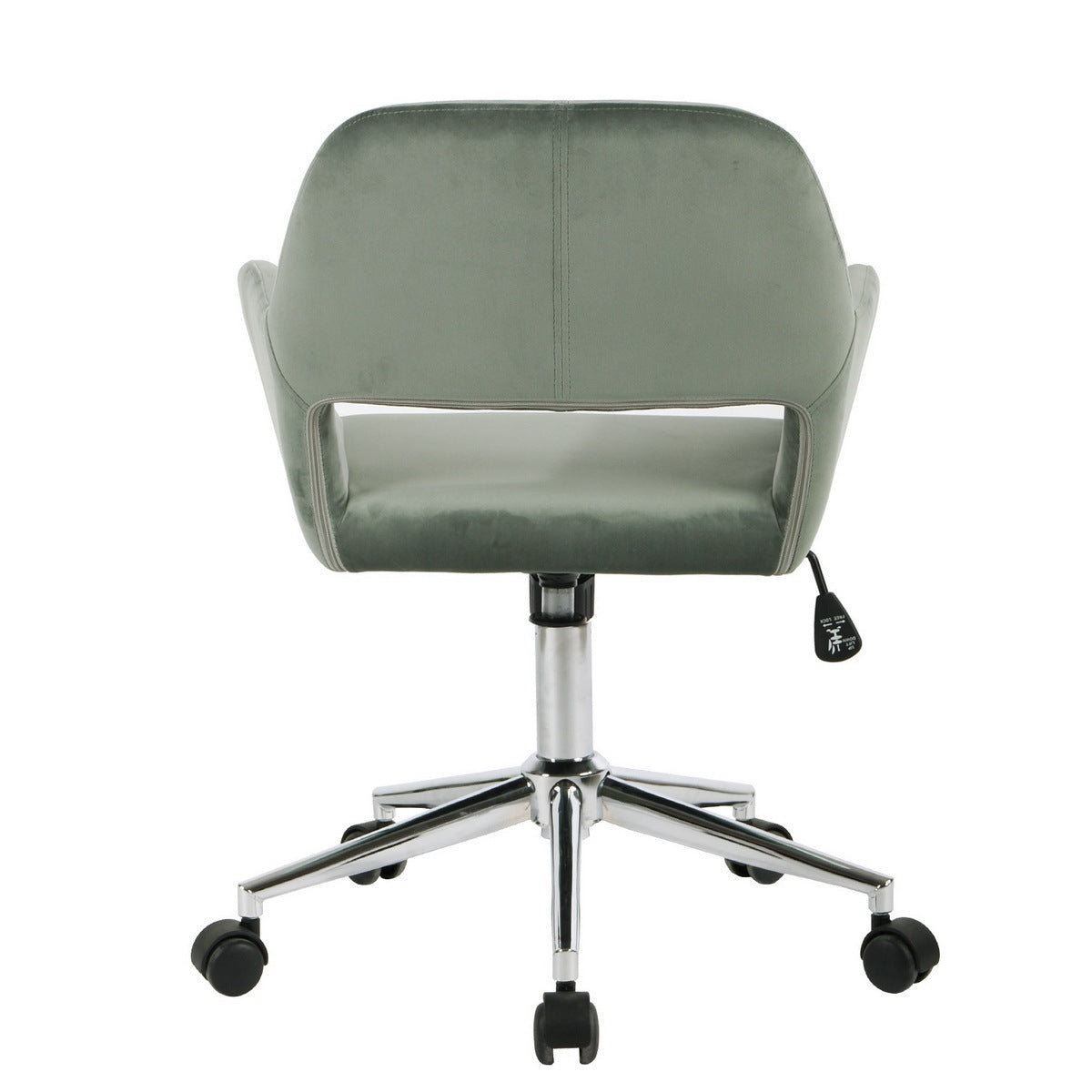 Modern Velvet Upholstered Adjustable Swivel Office Chair - Cactus Olive Green