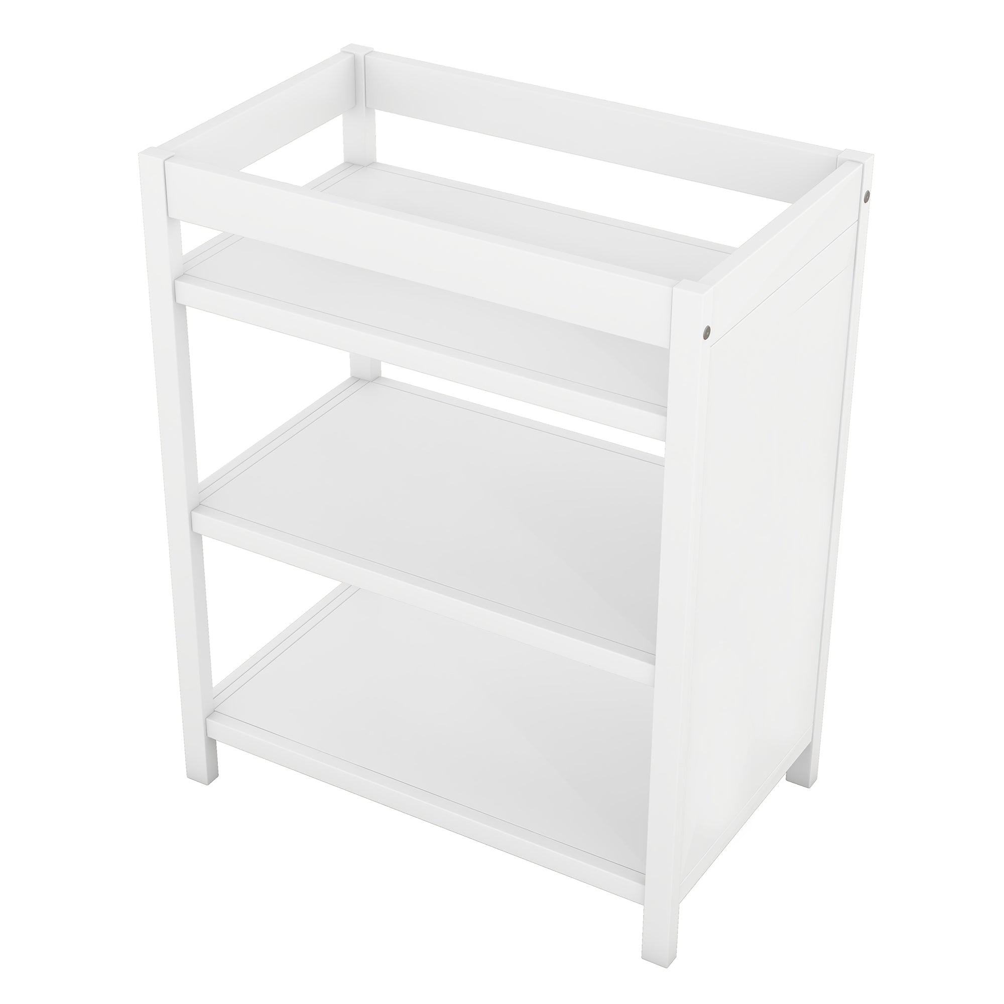Convertible Crib/Full Size Bed with Changing Table - White