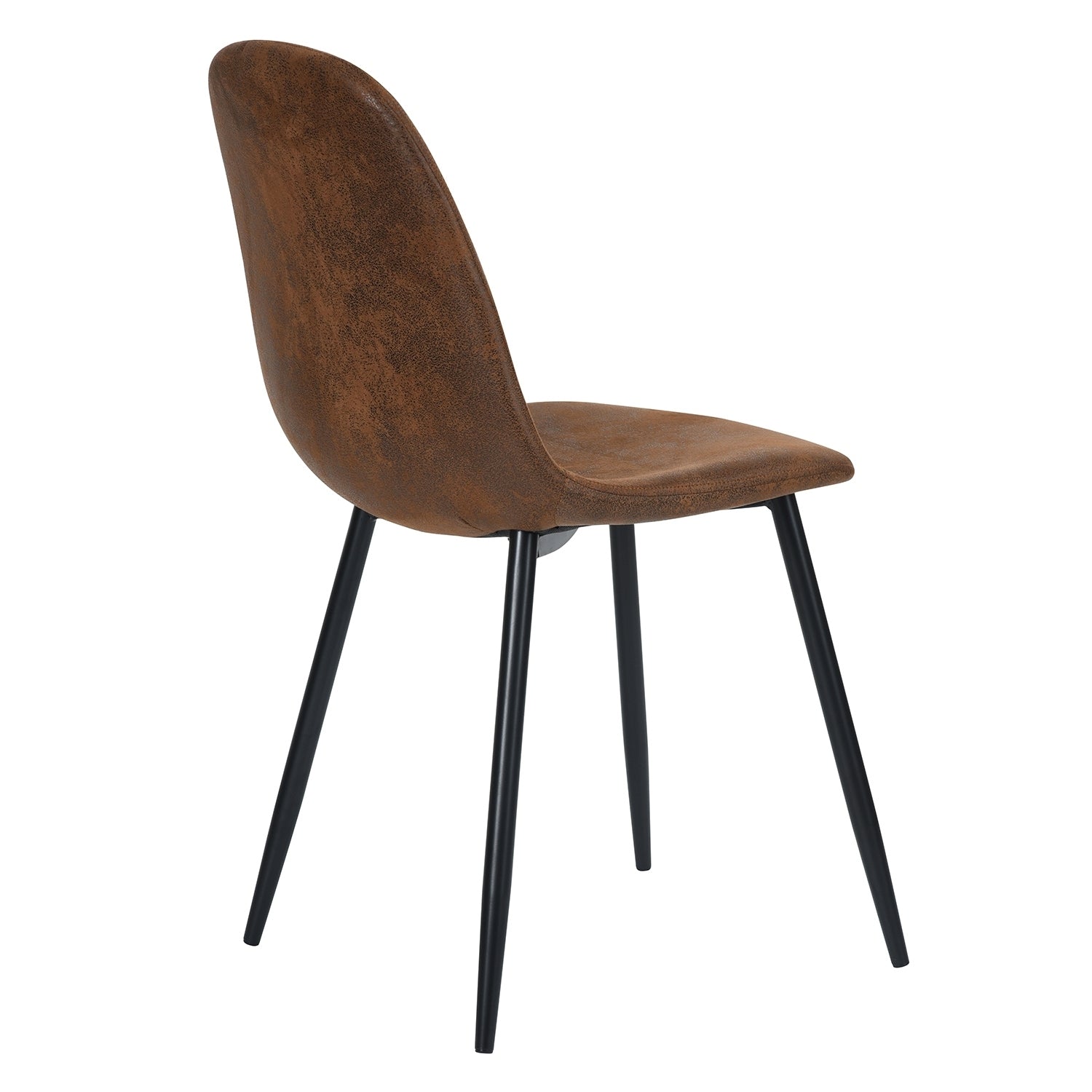 Scandinavian velvet chairs - Suede Brown (Set of 4)