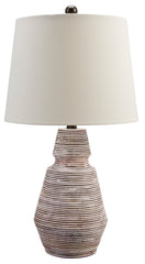 Brick White Table Lamp 