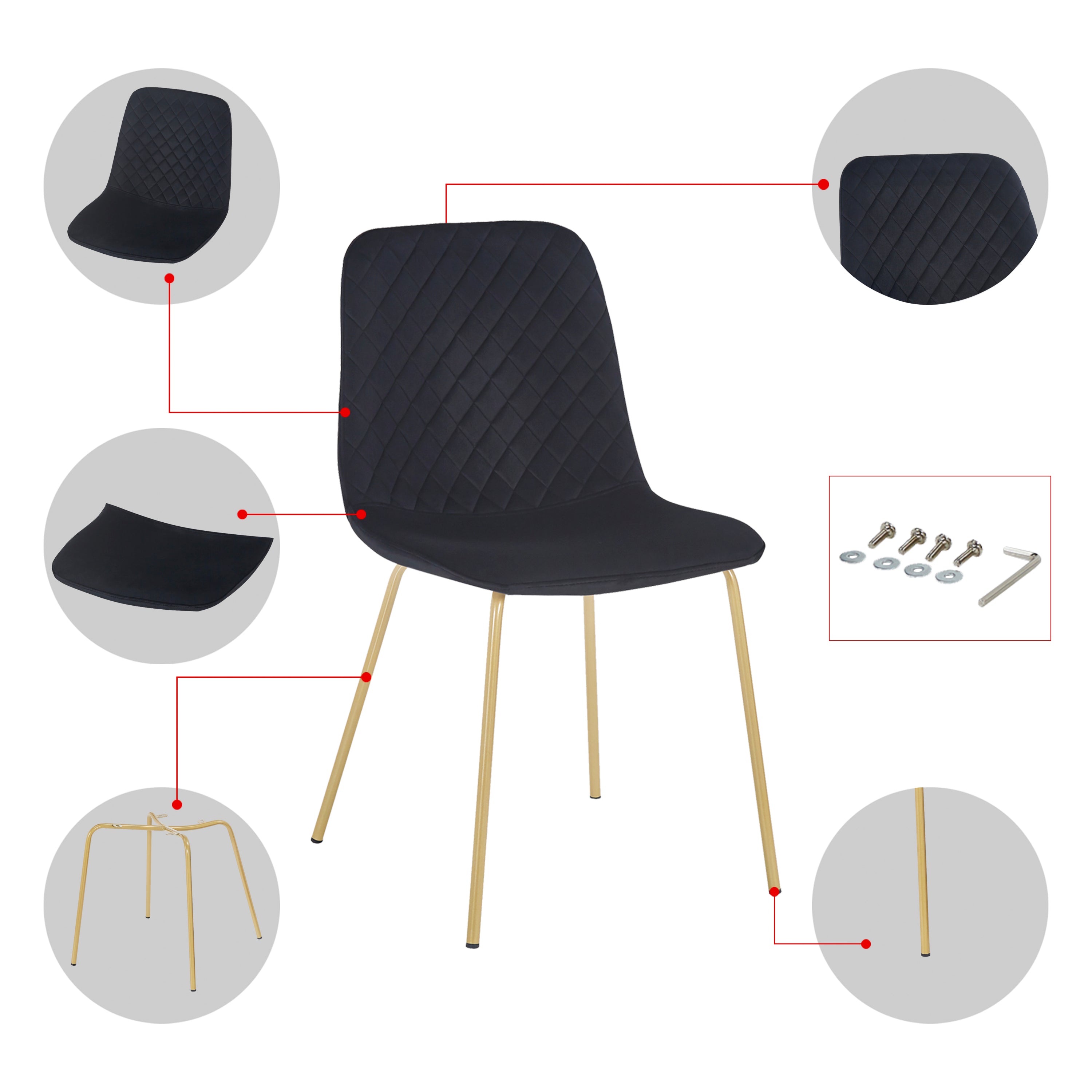 Black Dining Chairs for 4