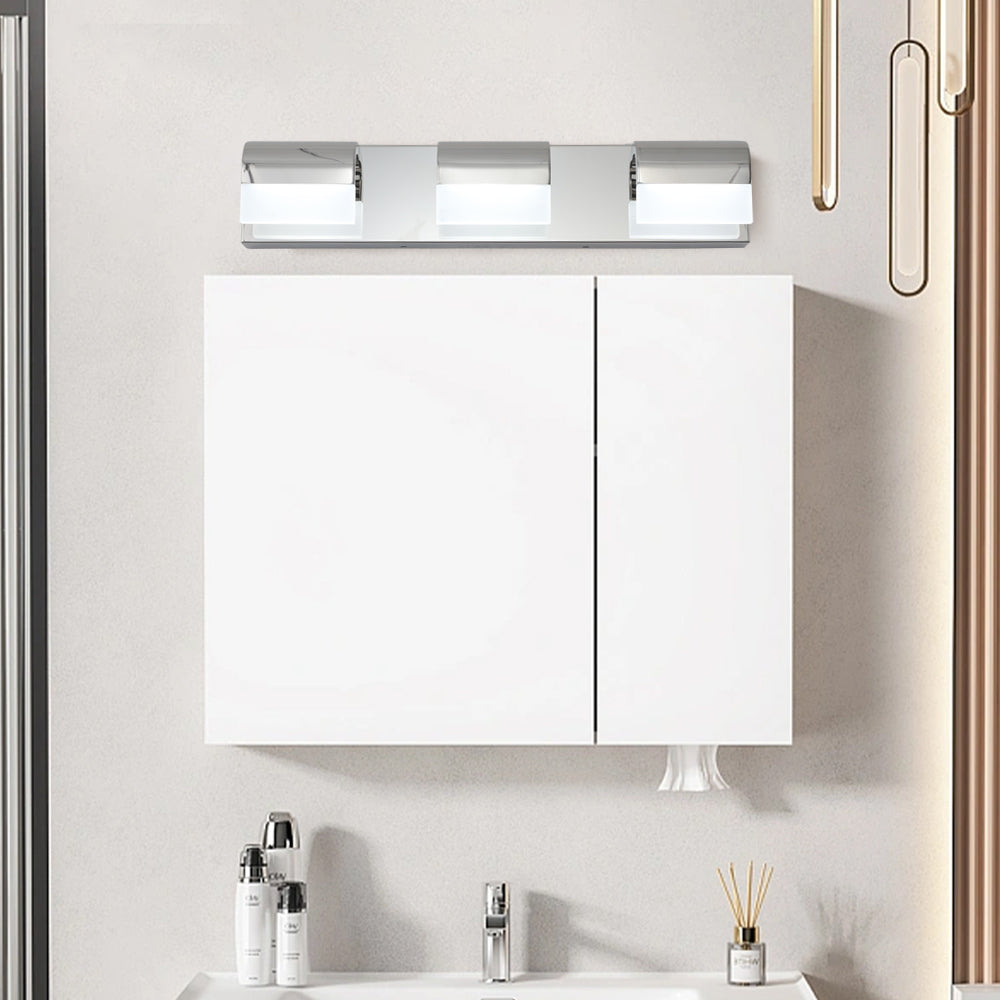 Bathroom Vanity Lighting 3-Light LED Vanity Lights Over Mirror Bath Wall Lighting - Chrome