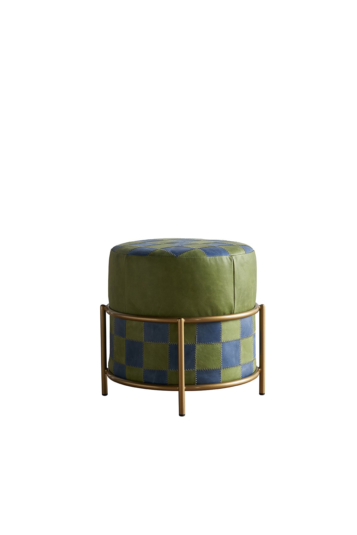 Leather Pattern Ottoman