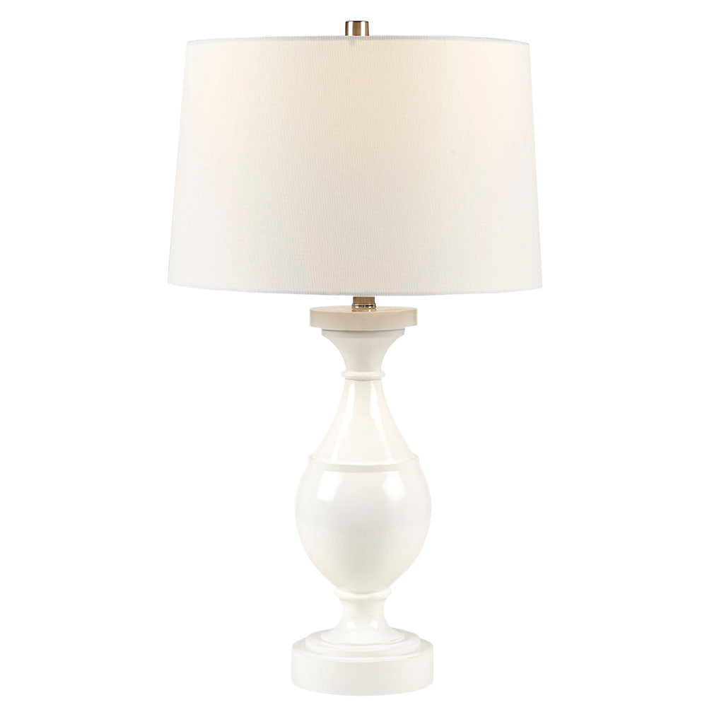 Blythe Resin Table Lamp - White