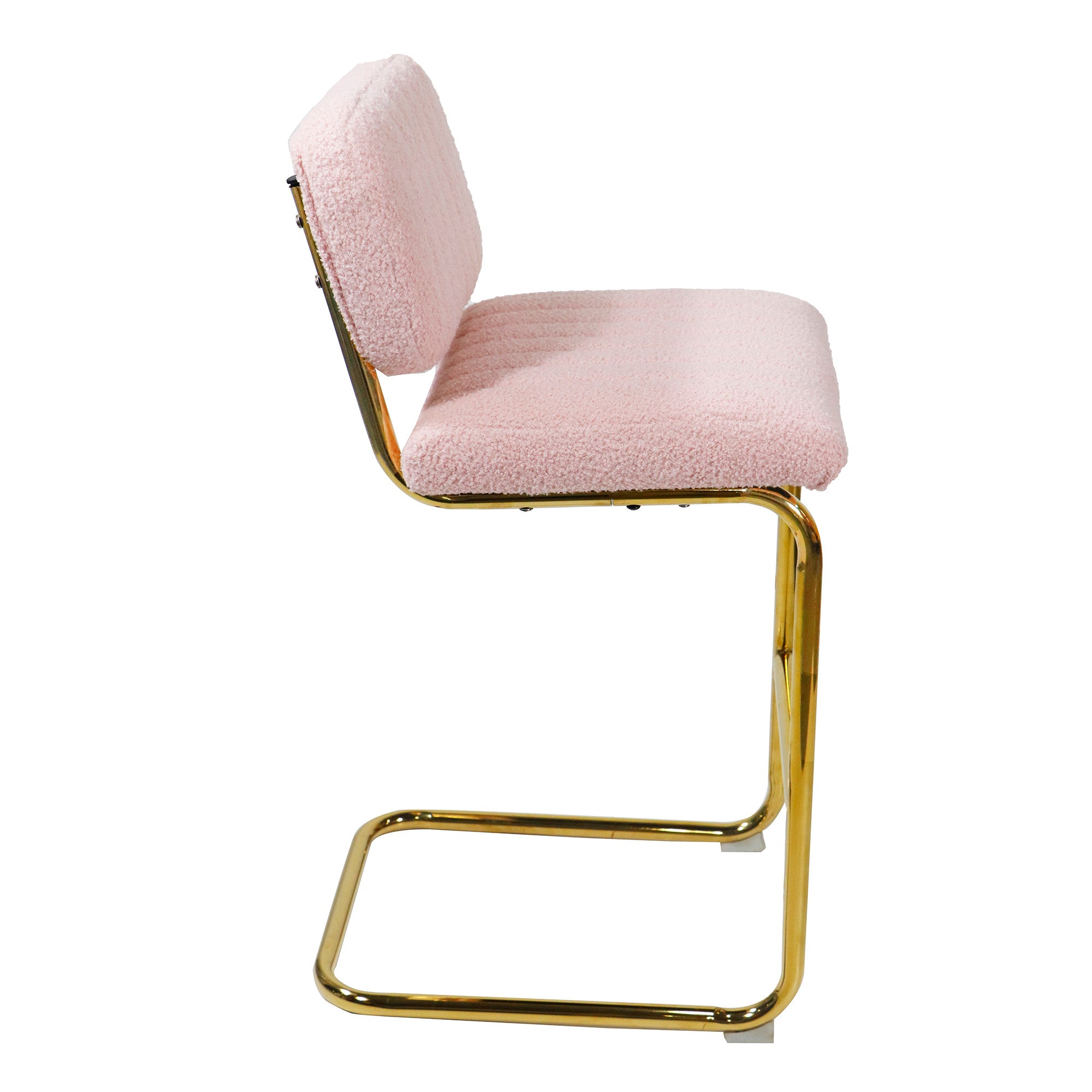 Modern Counter Height Bar Stools (Set of 2) - Pink