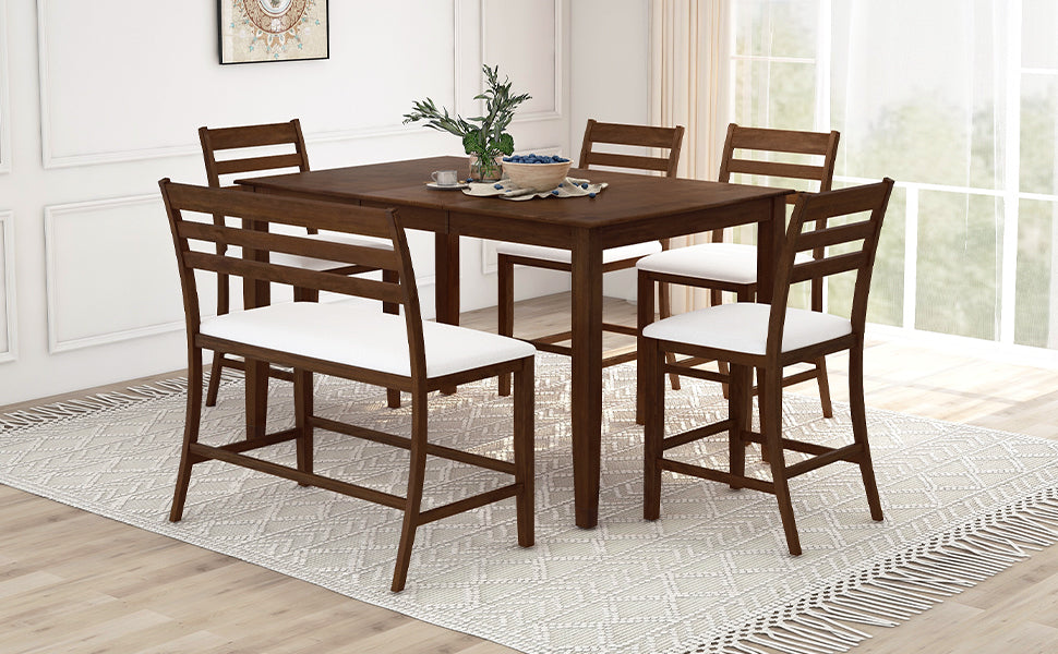 Dining bench with back
