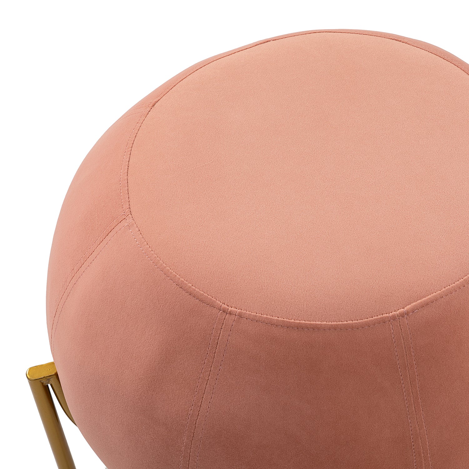 Wide Glamorous Ottoman - Pink