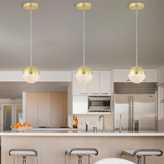 Pendant Light with Dimmable LED (Set of 3) - Gold