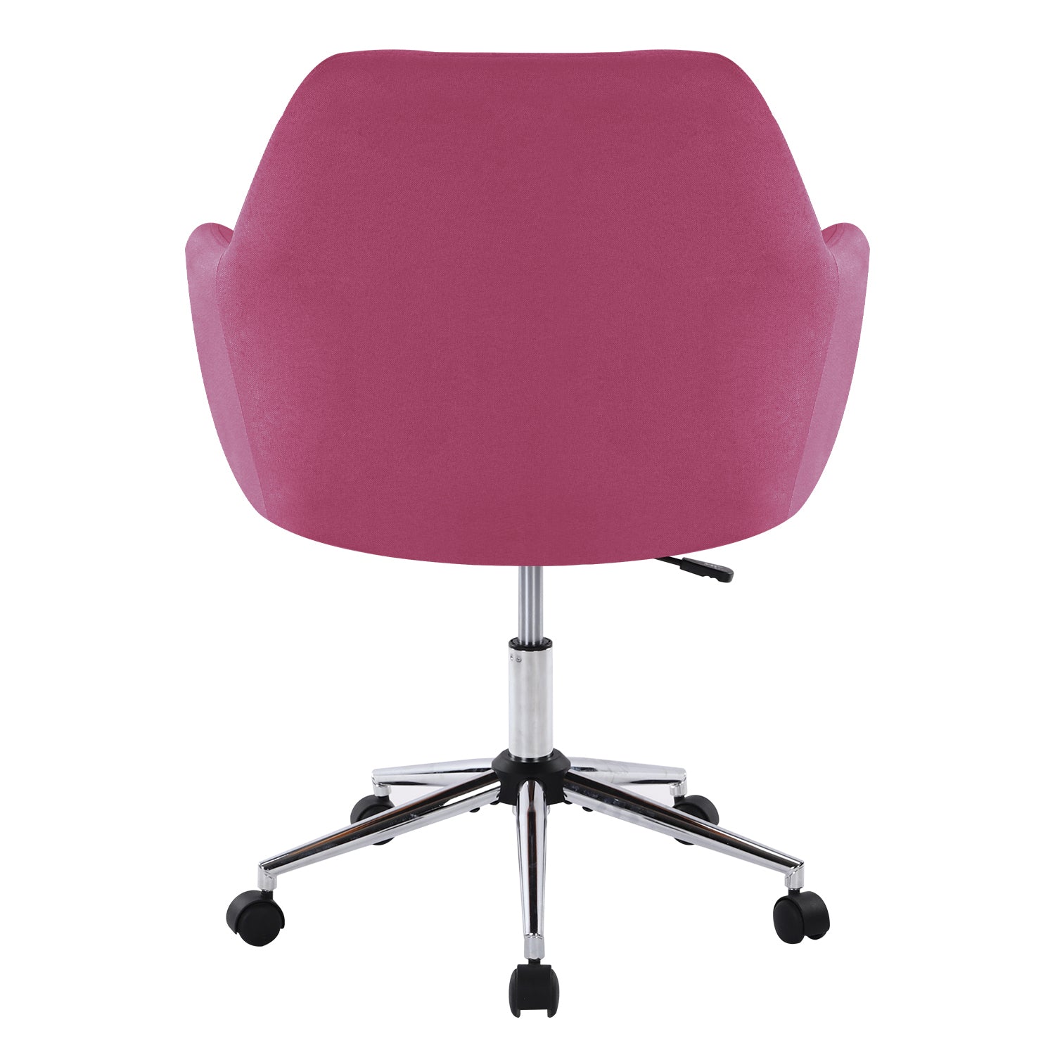 Swivel Adjustable Task Chair Executive Accent Chair with Soft Seat - Rose Red