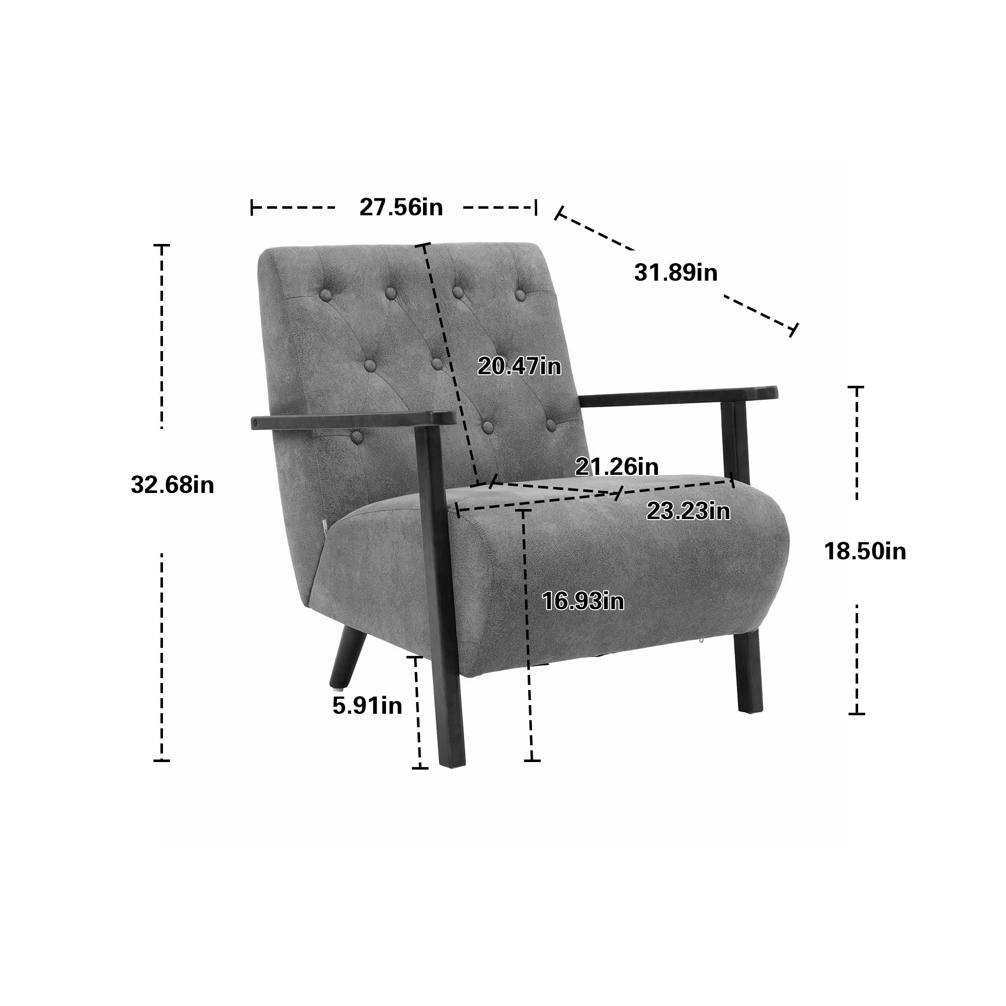 Wood Frame Modern Accent Chair Lounge Chair - White Teddy