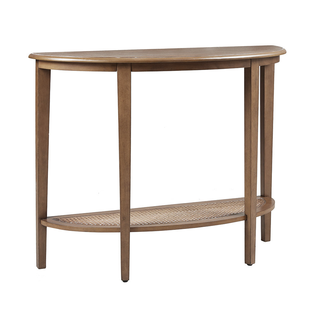Rhodes Half Moon Console Table - Brown