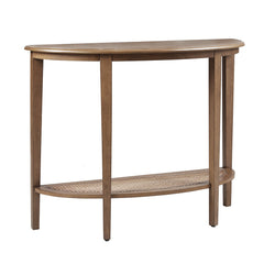Rhodes Half Moon Console Table - Brown