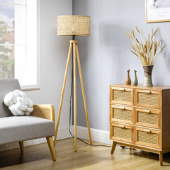 Sulawesi Rattan 58.5" Floor Lamp - Natural