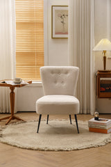 Tufted Back Teddy Farmhouse Slipper Chair