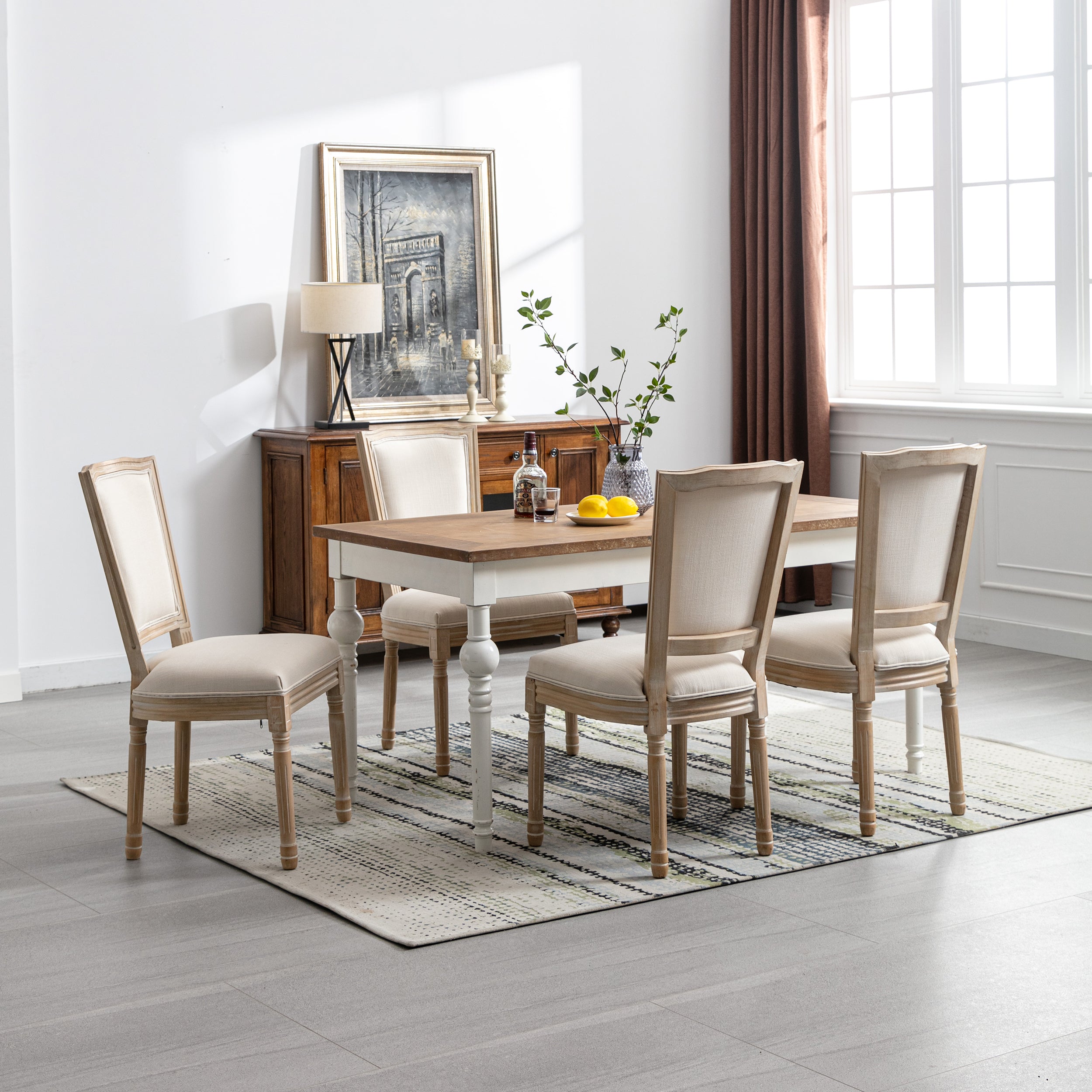 French Cream Linen Set