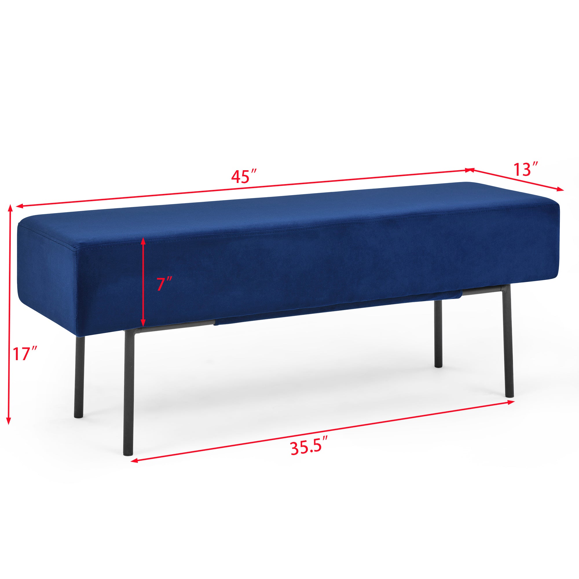 Blue Contemporary Bench