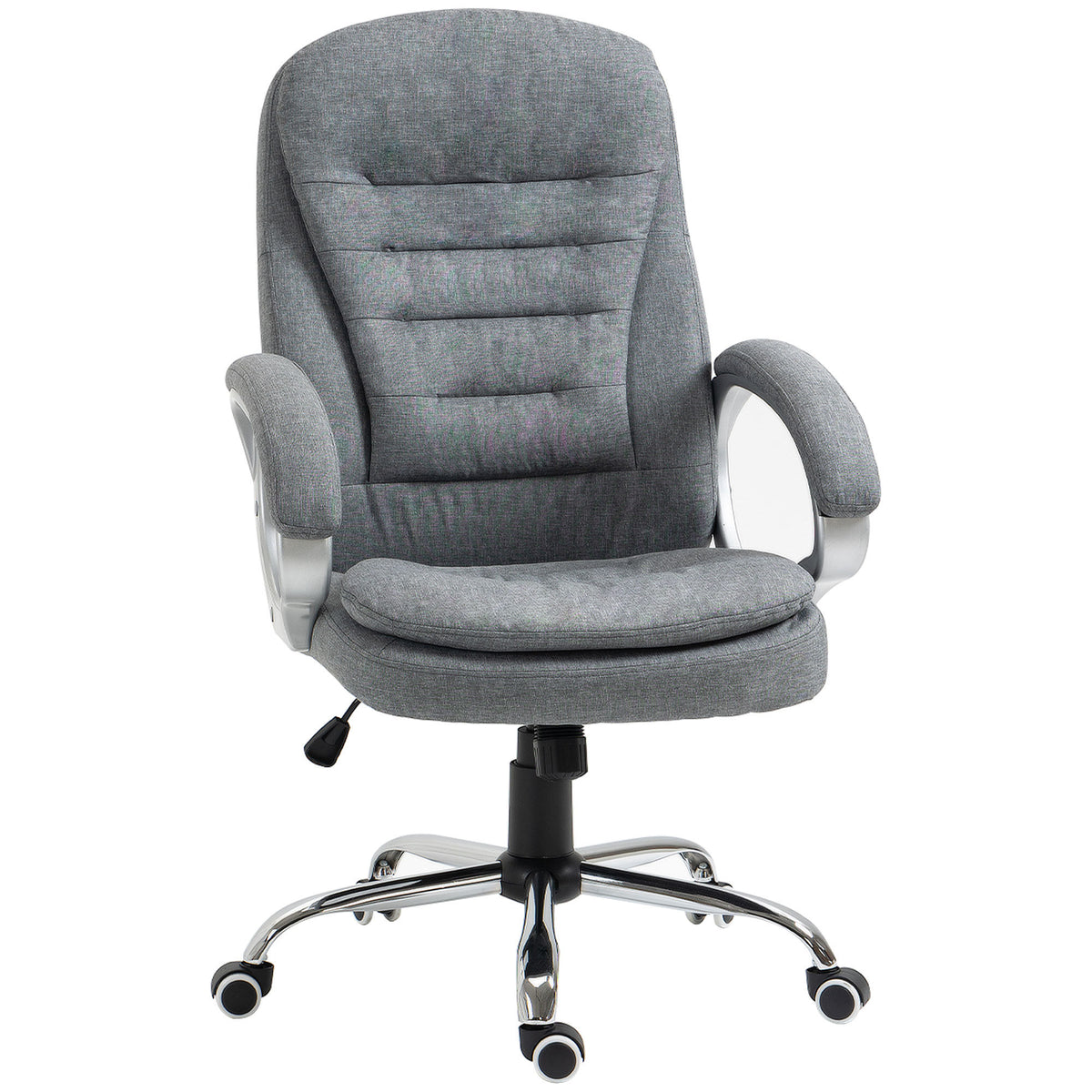 High Back Home Office Chair with Adjustable Height - Grey