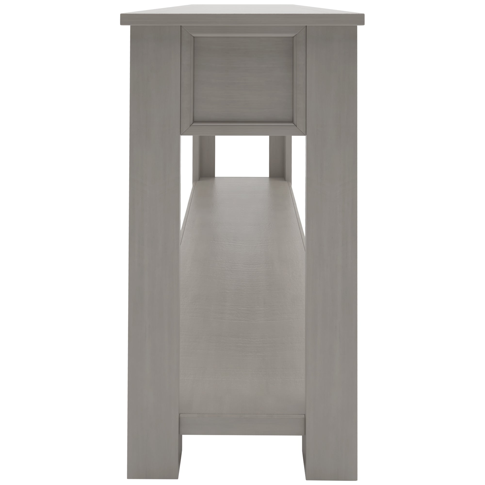 Console table with bottom shelf