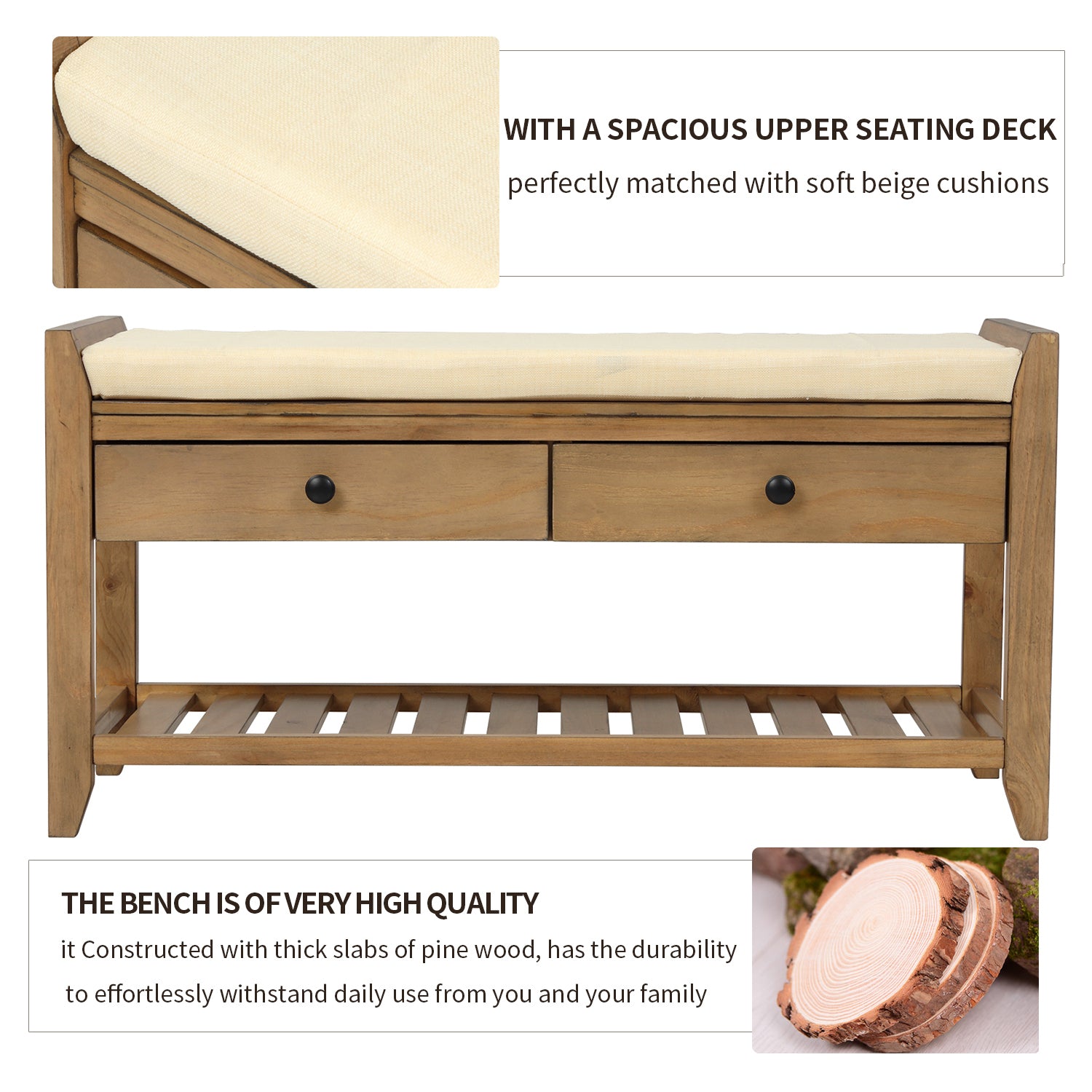 Cushioned Bench