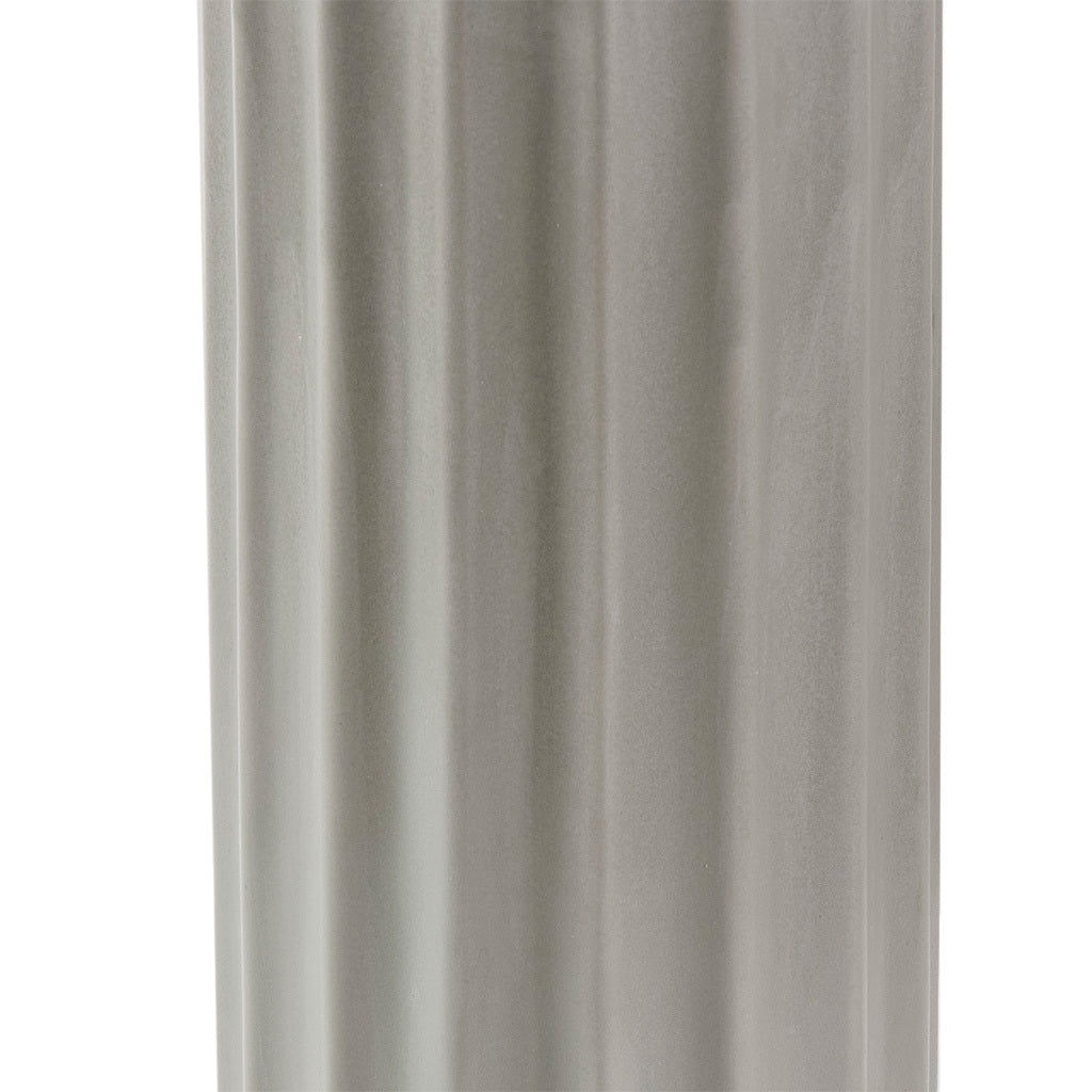 Glendale Ribbed Ceramic Table Lamp - Grey