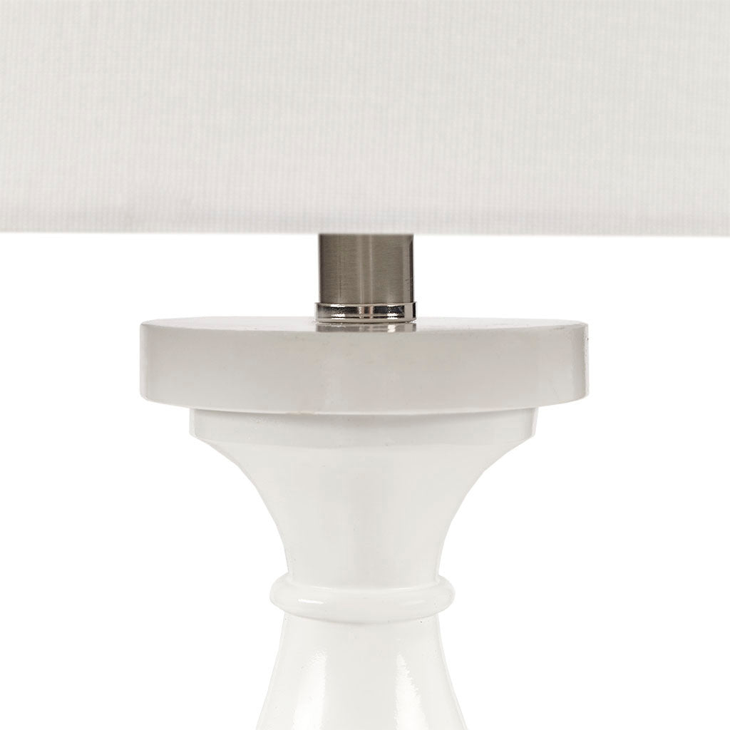 Blythe Resin Table Lamp - White