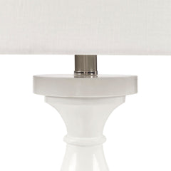 Blythe Resin Table Lamp - White