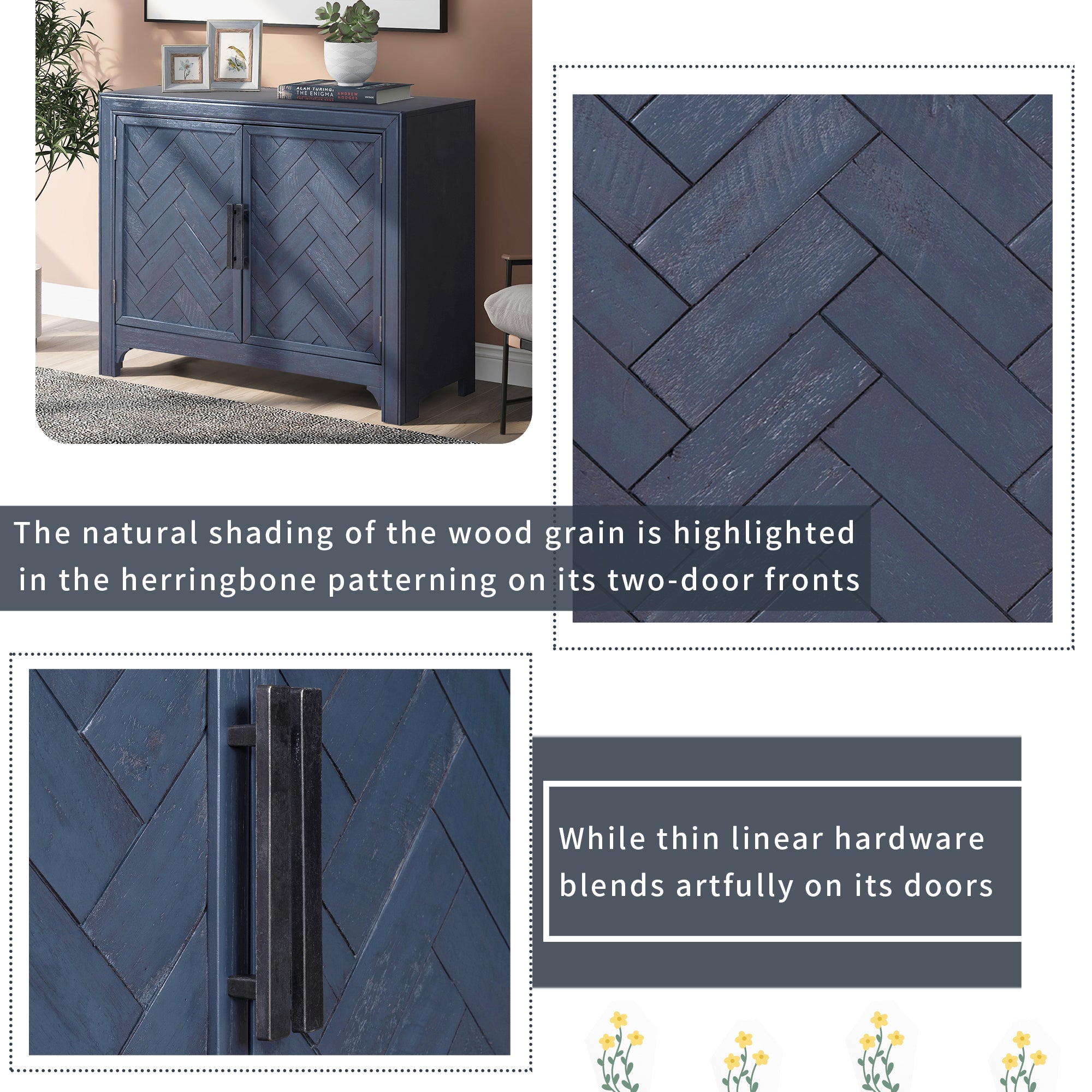 Antique Blue Cabinet