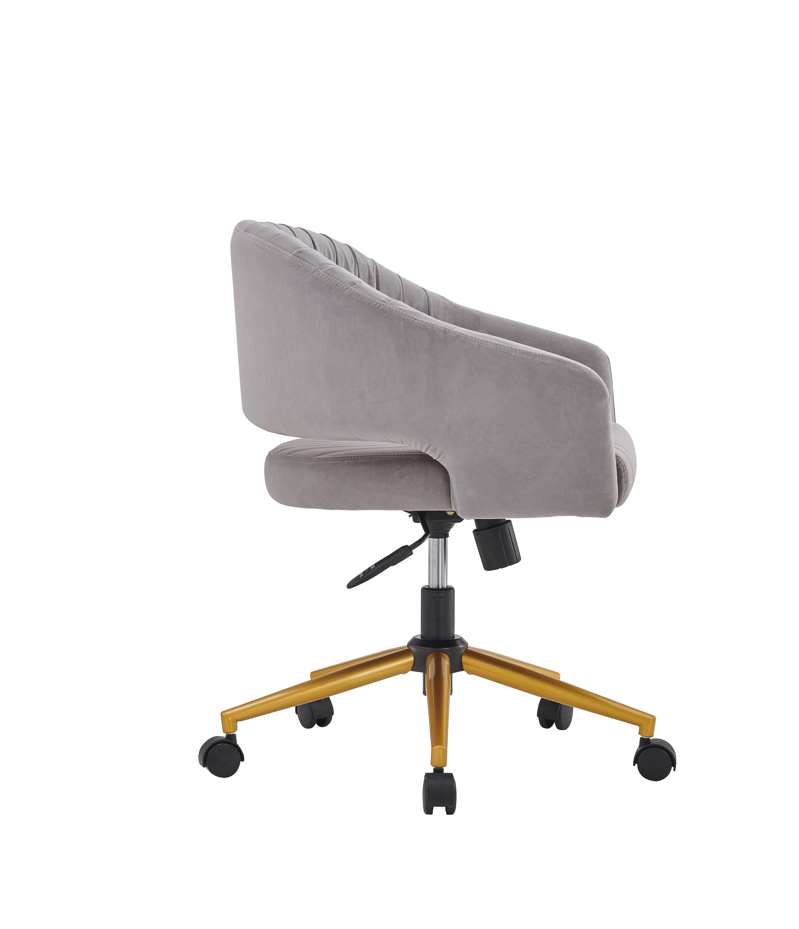 Modern Swivel High Quality Velvet Office Desk Chair - Grey