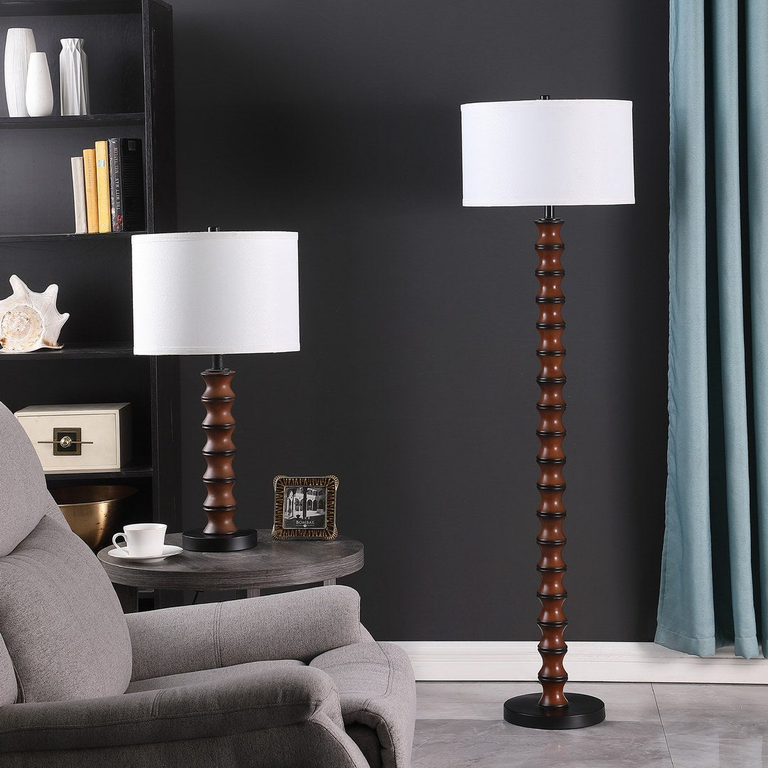 61" Littoral Wood Insp Modern Floor Lamp