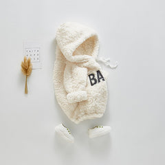 Baby Cotton Hoodie, Baby Hoodies with Long-Sleeves, Neck Adjusting Lace