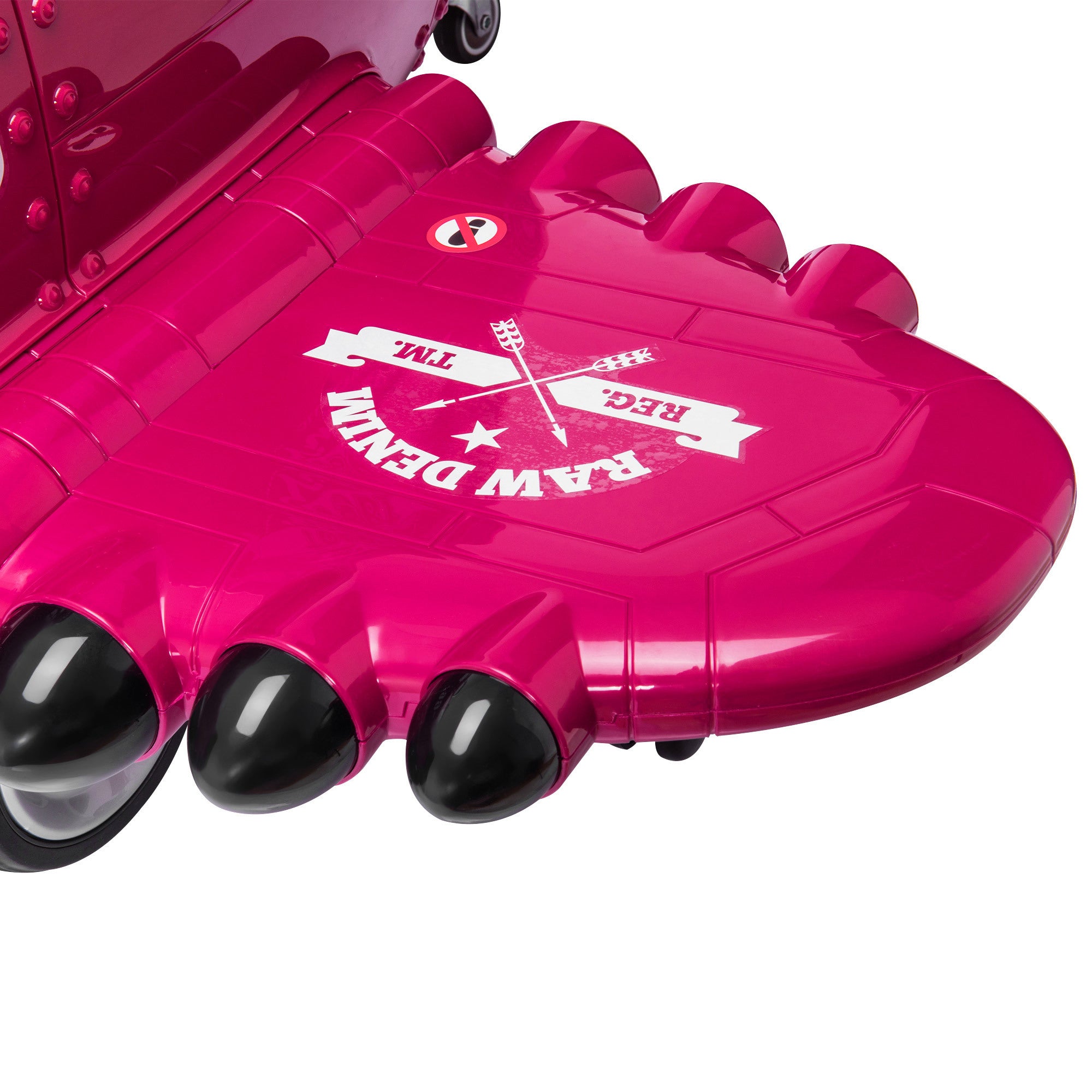 12V Electric Kids Ride on Toy Plane with USB, FM, 360-Degree Rotating by 2 Joysticks, Remote Control for Kids 3 to 6 - Rose Red