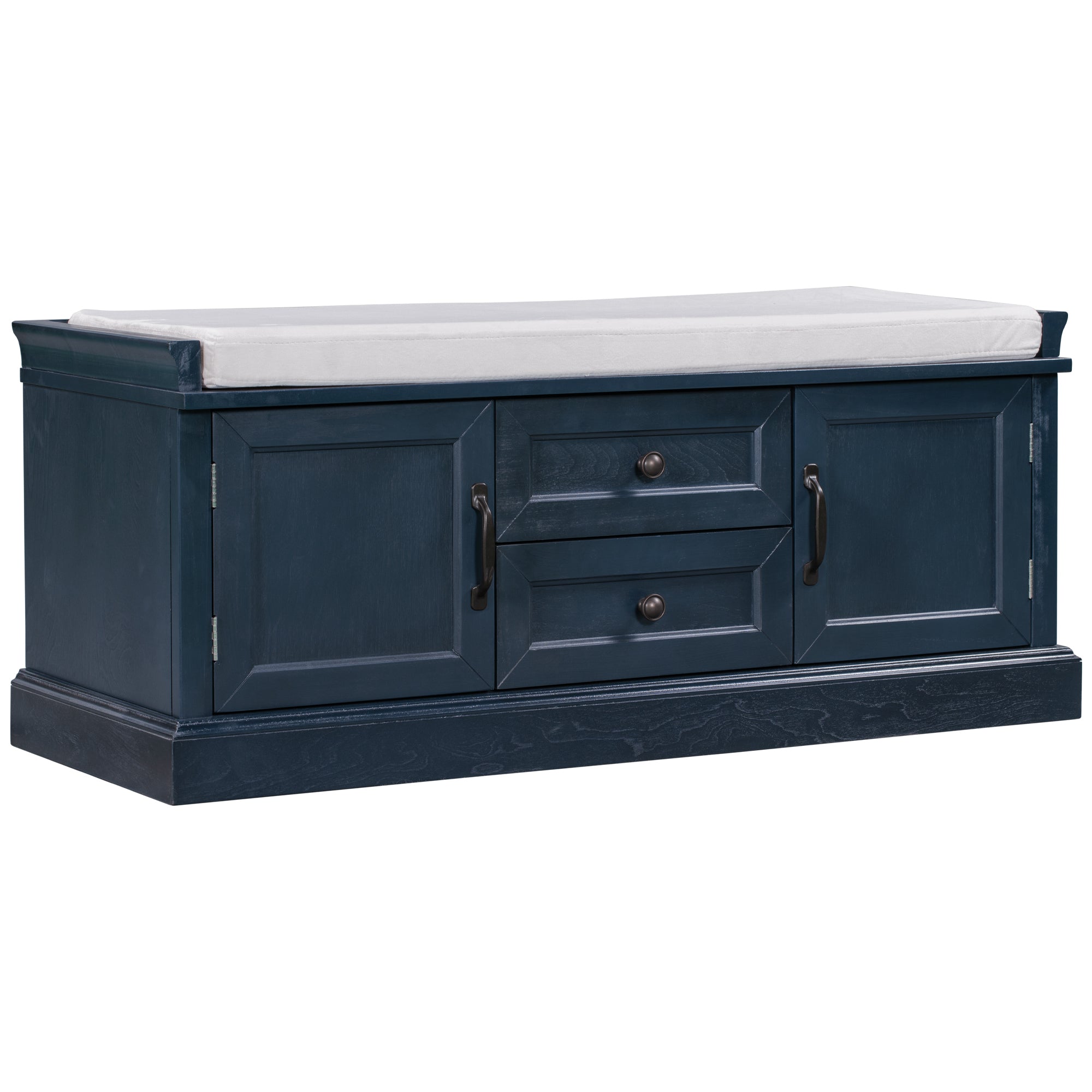 2 Cabinets with Removable Cushion - Antique Navy