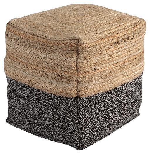 Sweed Valley Casual Pouf Natural/Black