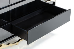 Legend Modern Black & Gold Dresser