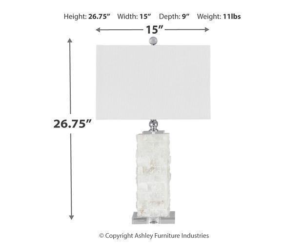 White Contemporary Table Lamp