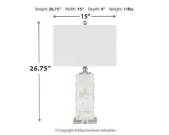 White Contemporary Table Lamp
