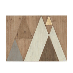 Ranger Layered Triangles Wood Wall Decor - Natural