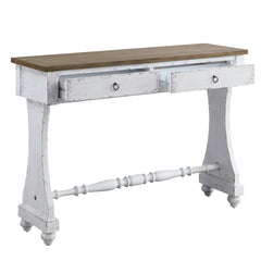 Farmhouse entryway table antique white