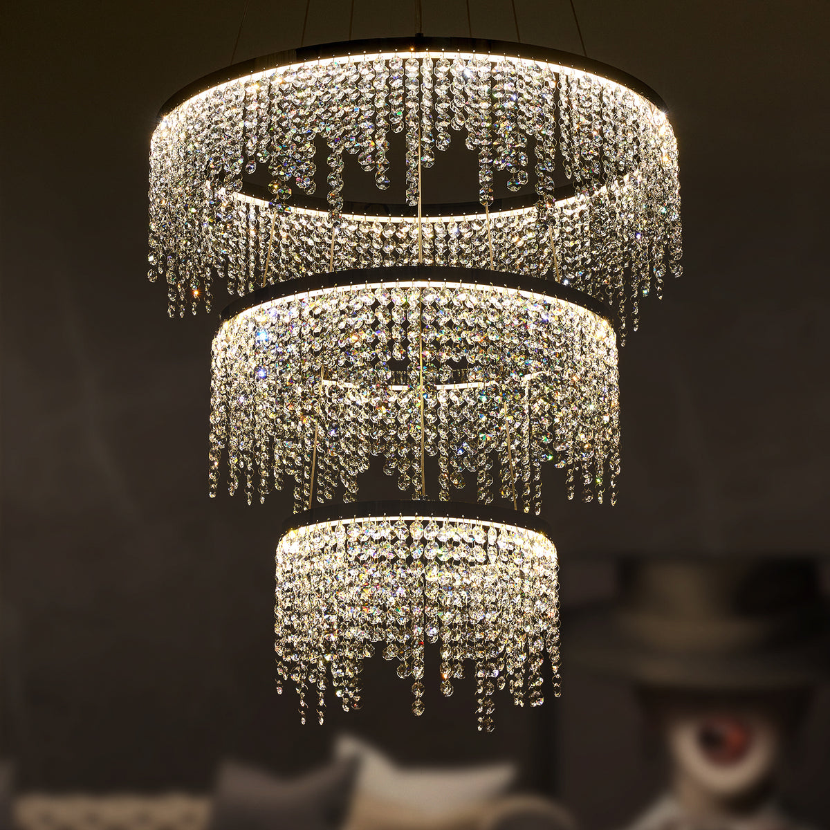 Luxury Modern Pendant Light Crystal Chandelier
