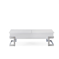Calnan Coffee Table - White & Chrome