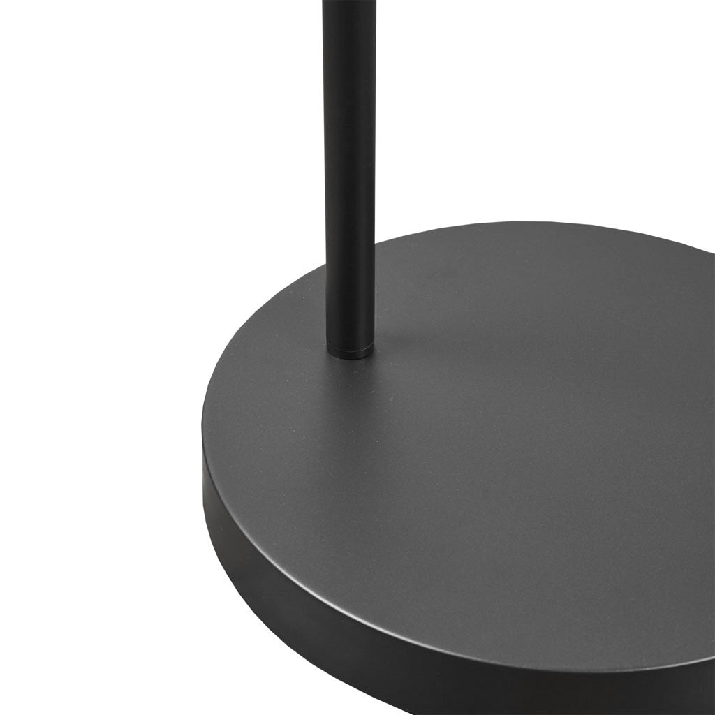 Bronze Adjustable Arched Floor Lamp with Drum Shade