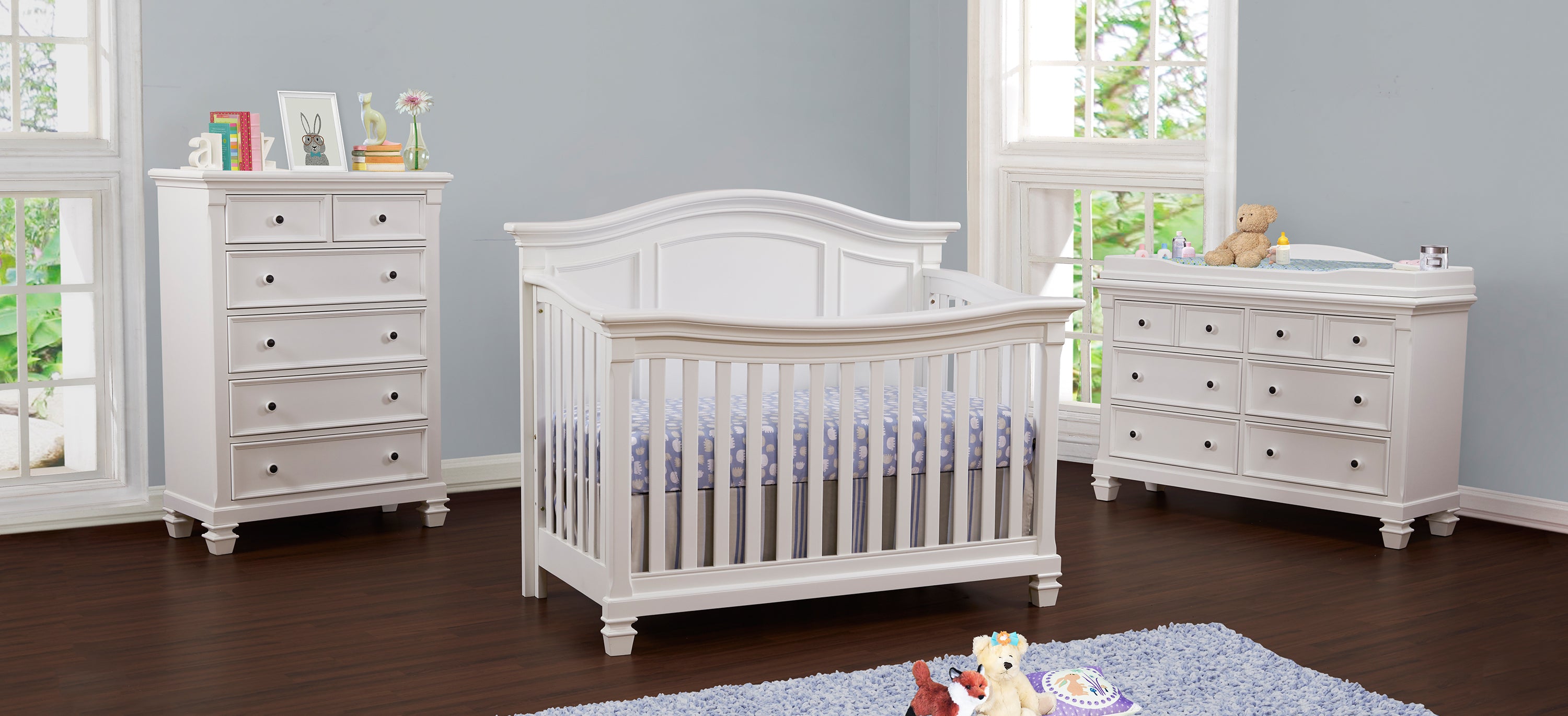 Pure White 4-in-1 Convertible Crib