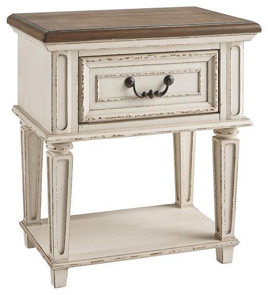 Antique White Nightstand